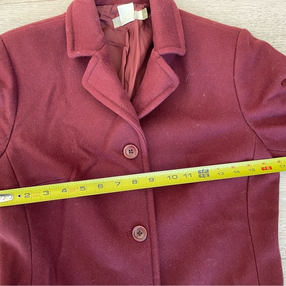JCrew burgundy wool coat - Picture 5 of 5